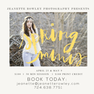 Jeanette Rowley Spring Mini Flyer Hannah