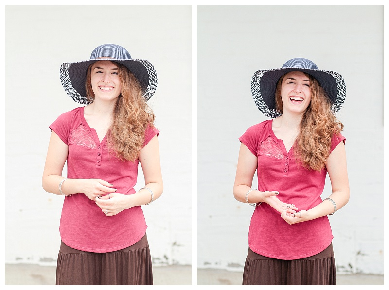 Senior Portraits Floppy Hat  Happy Senir