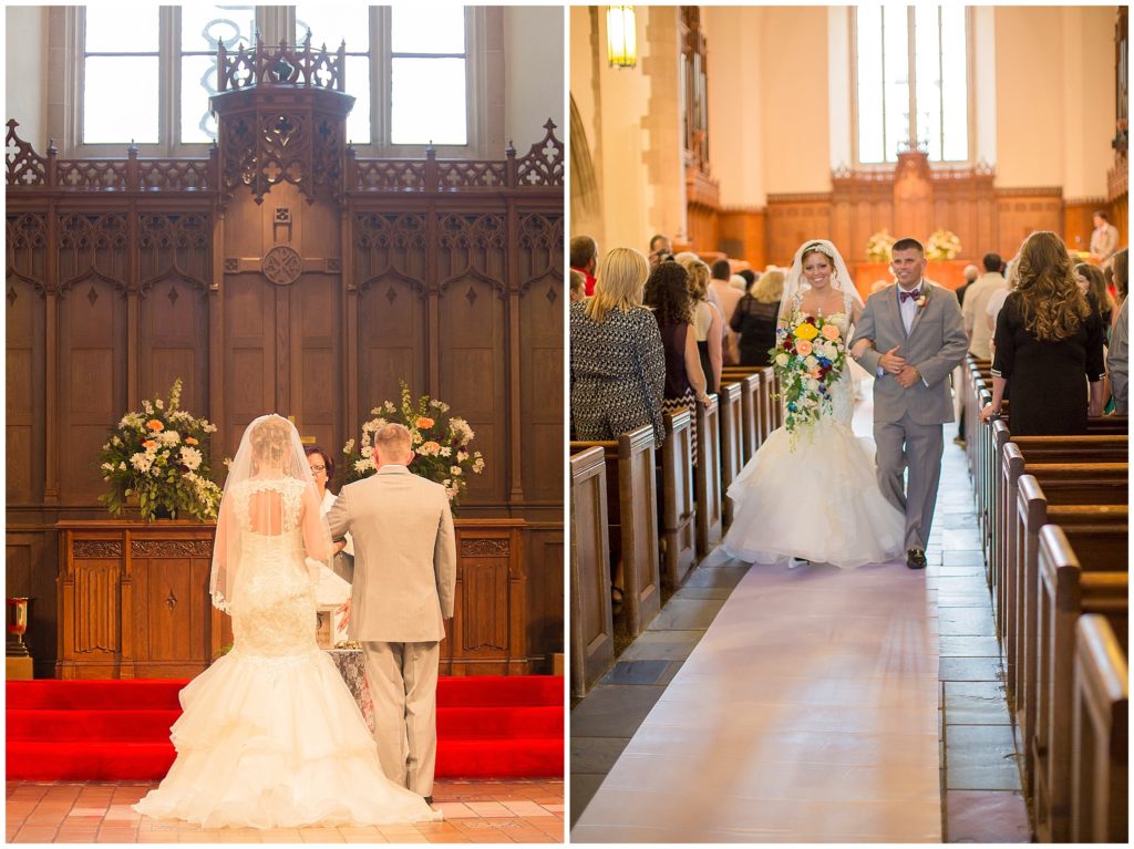 beautiful harbison chapel wedding ceremony