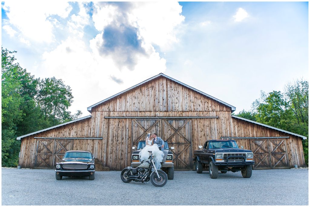 trucks bikes barns wedding photo